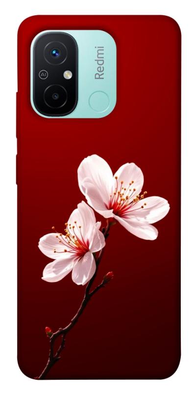 Чехол itsPrint Sakura red для Xiaomi Redmi 12C, цветы, купить оптом с доставкой