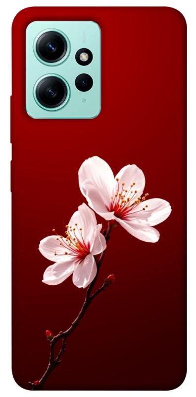 Чехол itsPrint Sakura red для Xiaomi Redmi Note 12 4G, цветы, купить оптом с доставкой