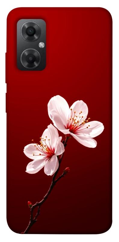 Чехол itsPrint Sakura red для Xiaomi Redmi Note 11R, цветы, купить оптом с доставкой