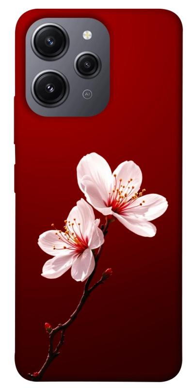 Чехол itsPrint Sakura red для Xiaomi Redmi 12, цветы, купить оптом с доставкой