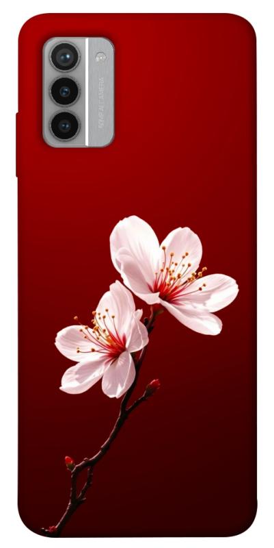 Чехол itsPrint Sakura red для Nokia G42, цветы, купить оптом с доставкой