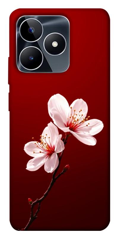 Чохол itsPrint Sakura red для Realme C53, квіти, купити оптом з доставкою