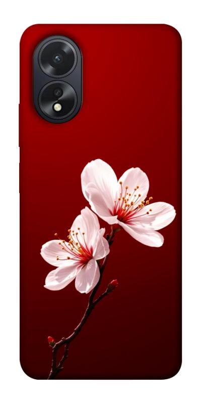 Чехол itsPrint Sakura red для Oppo A38, цветы, купить оптом с доставкой