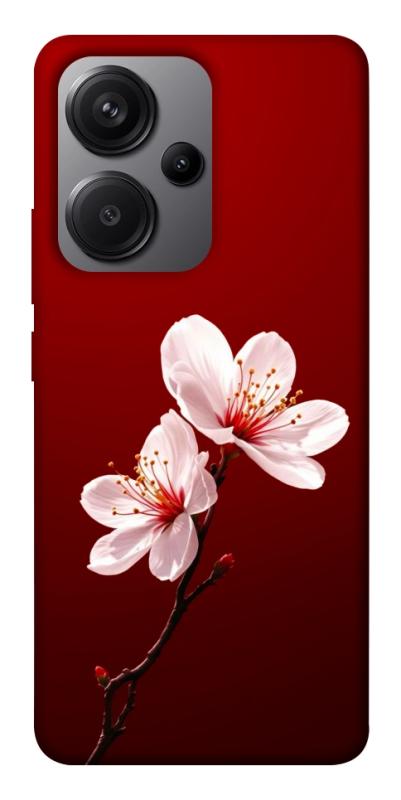 Чехол itsPrint Sakura red для Xiaomi Redmi Note 13 Pro+, цветы, купить оптом с доставкой