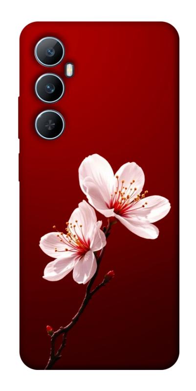 Чехол itsPrint Sakura red для Realme C65 4G, цветы, купить оптом с доставкой