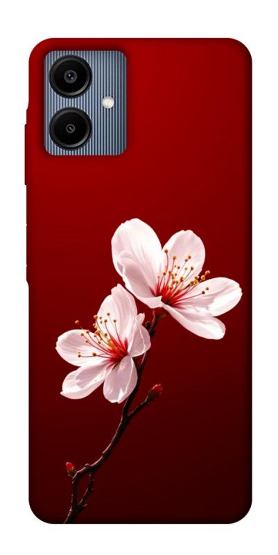 Чехол itsPrint Sakura red для Samsung Galaxy A06, цветы, купить оптом с доставкой