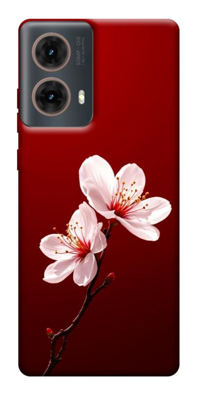 Чехол itsPrint Sakura red для Motorola Moto G85, цветы, купить оптом с доставкой