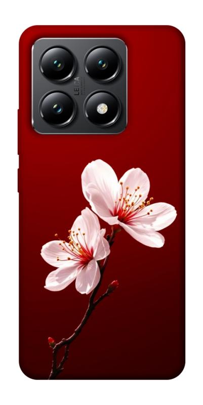 Чехол itsPrint Sakura red для Xiaomi 14T, цветы, купить оптом с доставкой