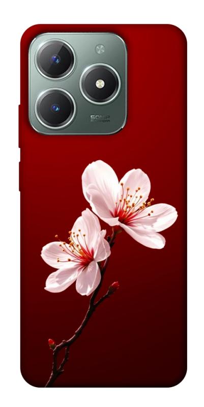 Чехол itsPrint Sakura red для Realme C61 4G, цветы, купить оптом с доставкой