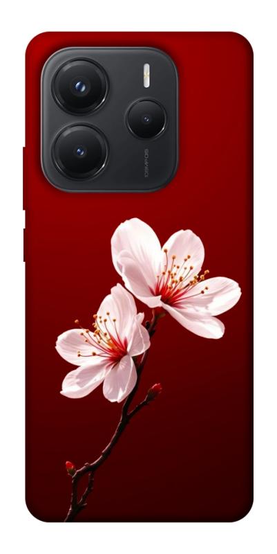 Чехол itsPrint Sakura red для Xiaomi Redmi Note 14 5G, цветы, купить оптом с доставкой
