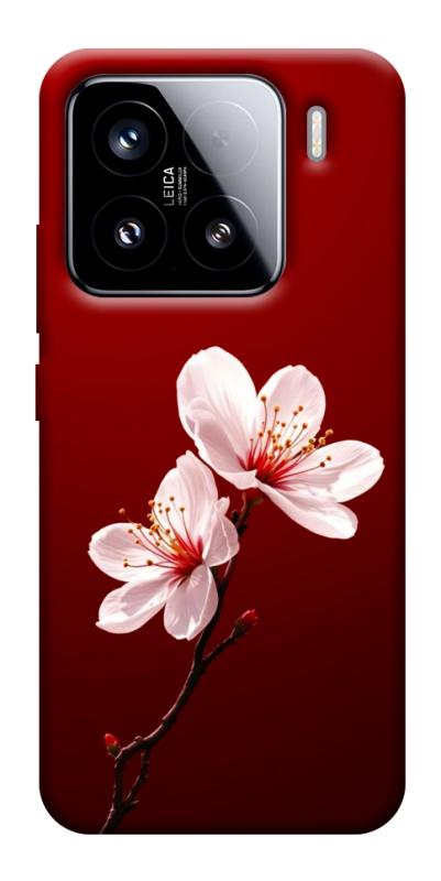 Чехол itsPrint Sakura red для Xiaomi 15, цветы, купить оптом с доставкой