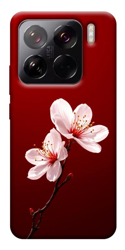 Чехол itsPrint Sakura red для Xiaomi 15 Pro, цветы, купить оптом с доставкой