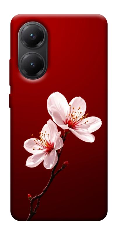 Чехол itsPrint Sakura red для Xiaomi Poco X7 Pro, цветы, купить оптом с доставкой