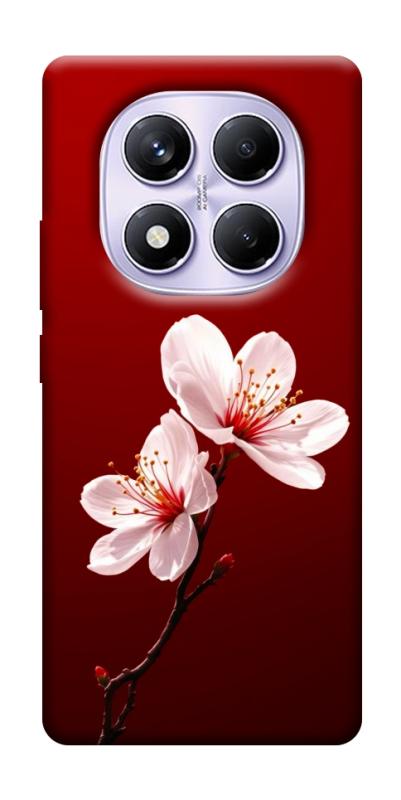 Чехол itsPrint Sakura red для Xiaomi Poco X7, цветы, купить оптом с доставкой