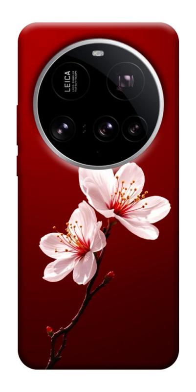 Чехол itsPrint Sakura red для Xiaomi 15 Ultra, цветы, купить оптом с доставкой