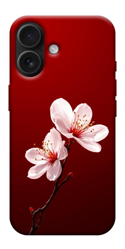 Чехол itsPrint Sakura red для Apple iPhone 17 (6.3"), цветы, купить оптом с доставкой