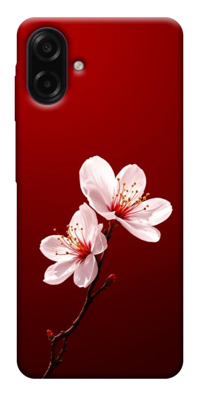 Чехол itsPrint Sakura red для Samsung Galaxy A07, цветы, купить оптом с доставкой
