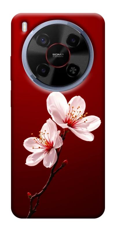 Чохол itsPrint Sakura red для ZTE Nubia V70 Max, квіти, купити оптом з доставкою