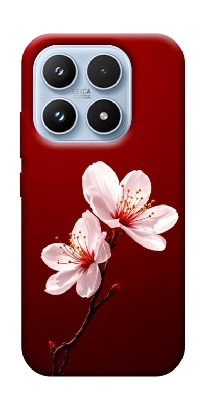 Чехол itsPrint Sakura red для Xiaomi 17 Pro, цветы, купить оптом с доставкой