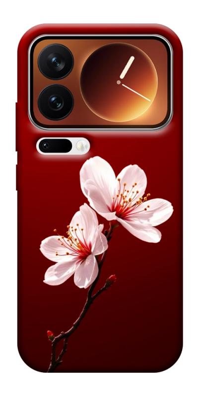 Чехол itsPrint Sakura red для Xiaomi 17 Pro Max, цветы, купить оптом с доставкой
