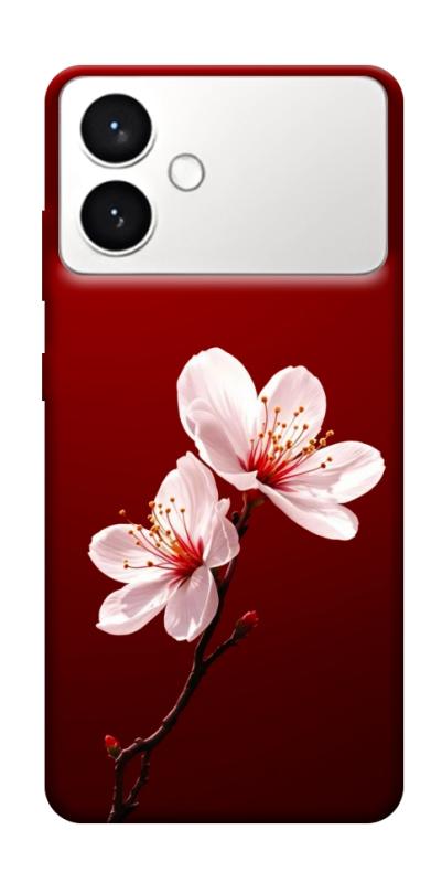 Чехол itsPrint Sakura red для Samsung Galaxy S26+, цветы, купить оптом с доставкой