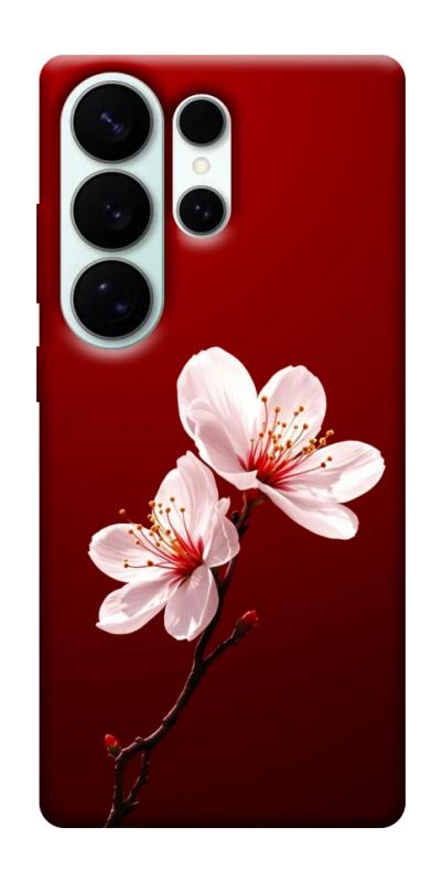 Чехол itsPrint Sakura red для Samsung Galaxy S26 Ultra, цветы, купить оптом с доставкой