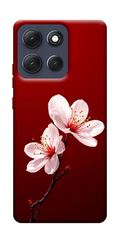 Чехол itsPrint Sakura red для Motorola Moto G86 Power, цветы, купить оптом с доставкой