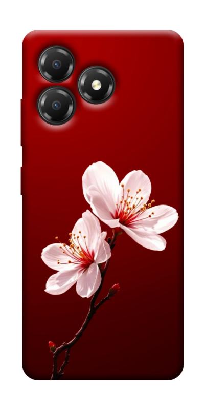 Чохол itsPrint Sakura red для ZTE Blade A36, квіти, купити оптом з доставкою
