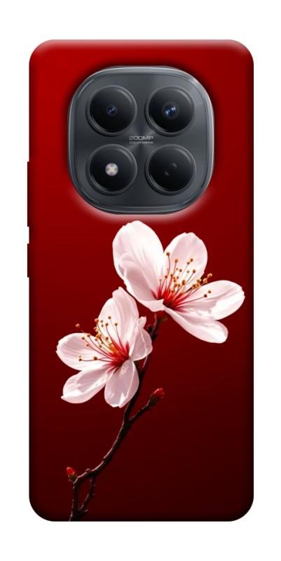 Чехол itsPrint Sakura red для Xiaomi Redmi Note 15 4G/5G (EU), цветы, купить оптом с доставкой