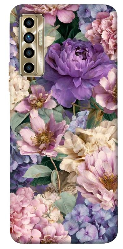 Чохол itsPrint Tenderness для TECNO Camon 17P, квіти, купити оптом з доставкою