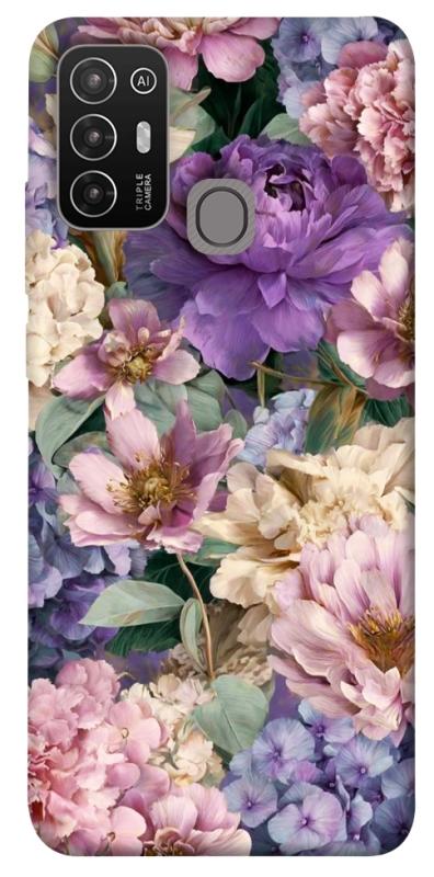 Чехол itsPrint Tenderness для ZTE Blade A52, цветы, купить оптом с доставкой