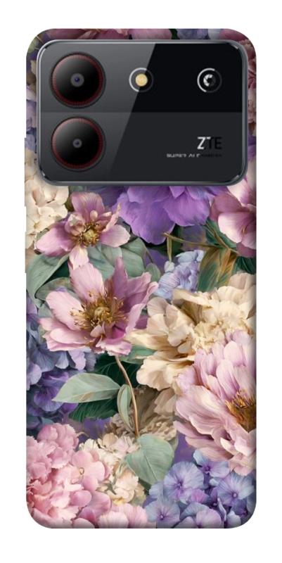 Чехол itsPrint Tenderness для ZTE Blade A54 4G, цветы, купить оптом с доставкой