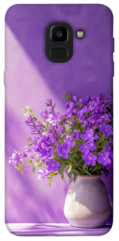 Чехол itsPrint Vase with flowers для Samsung J600F Galaxy J6 (2018), цветы, купить оптом с доставкой
