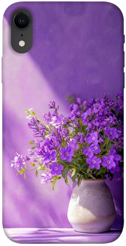 Чехол itsPrint Vase with flowers для Apple iPhone XR (6.1"), цветы, купить оптом с доставкой