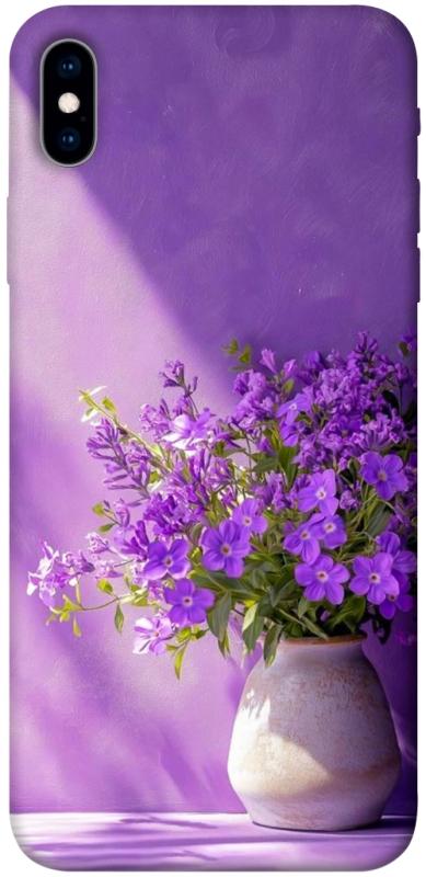 Чехол itsPrint Vase with flowers для Apple iPhone XS Max (6.5"), цветы, купить оптом с доставкой