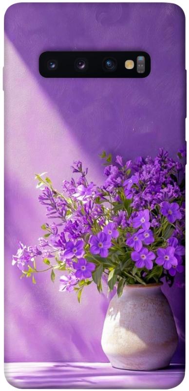 Чехол itsPrint Vase with flowers для Samsung Galaxy S10+, цветы, купить оптом с доставкой