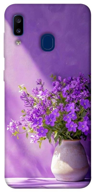Чехол itsPrint Vase with flowers для Samsung Galaxy A20 / A30, цветы, купить оптом с доставкой