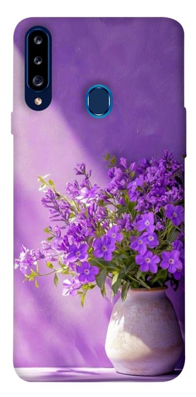 Чехол itsPrint Vase with flowers для Samsung Galaxy A20s, цветы, купить оптом с доставкой