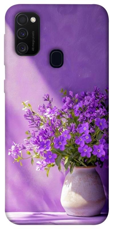 Чехол itsPrint Vase with flowers для Samsung Galaxy M30s / M21, цветы, купить оптом с доставкой