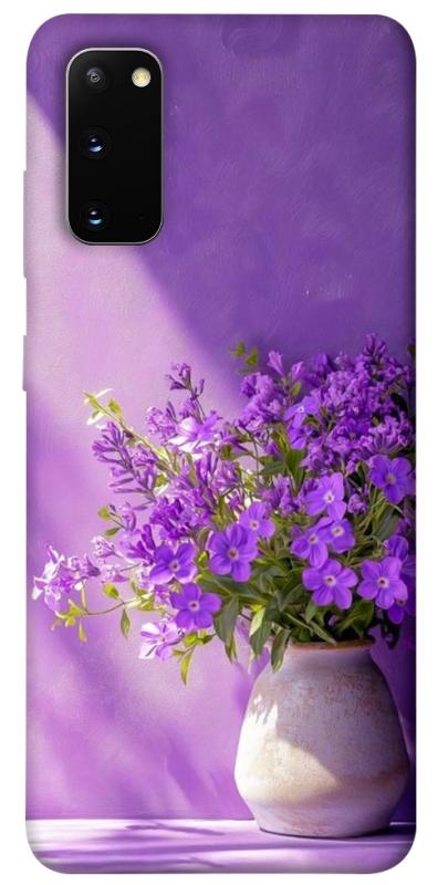 Чехол itsPrint Vase with flowers для Samsung Galaxy S20, цветы, купить оптом с доставкой