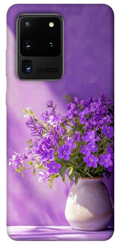 Чехол itsPrint Vase with flowers для Samsung Galaxy S20 Ultra, цветы, купить оптом с доставкой