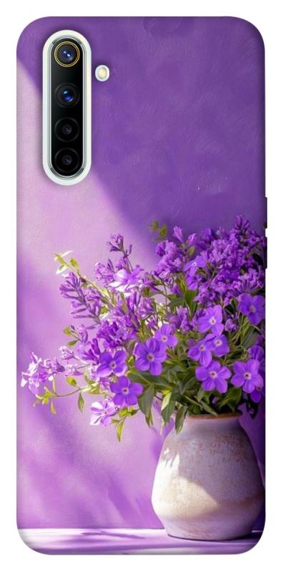 Чехол itsPrint Vase with flowers для Realme 6, цветы, купить оптом с доставкой