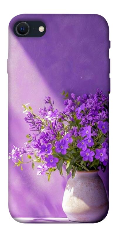 Чехол itsPrint Vase with flowers для Apple iPhone SE (2020), цветы, купить оптом с доставкой