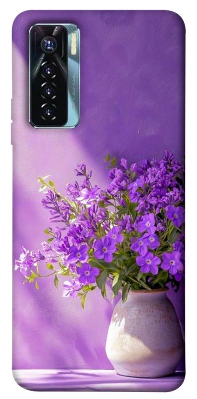 Чехол itsPrint Vase with flowers для TECNO Camon 17 Pro, цветы, купить оптом с доставкой