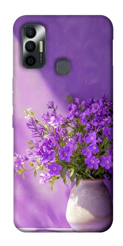 Чехол itsPrint Vase with flowers для TECNO Spark 7, цветы, купить оптом с доставкой