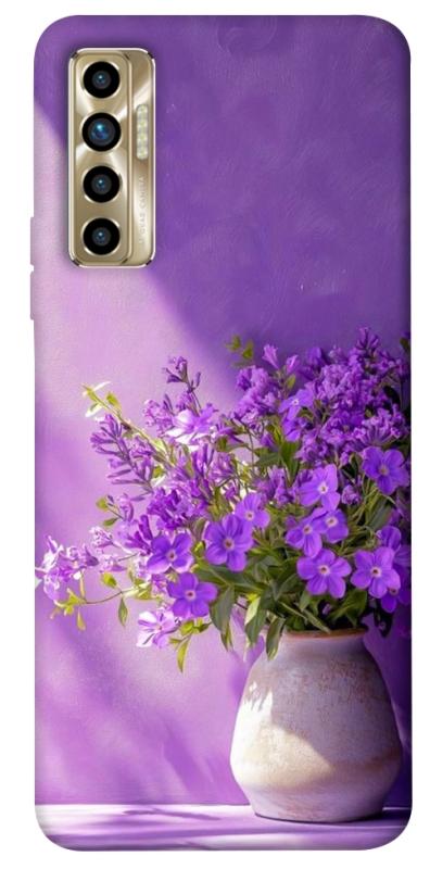 Чехол itsPrint Vase with flowers для TECNO Camon 17P, цветы, купить оптом с доставкой