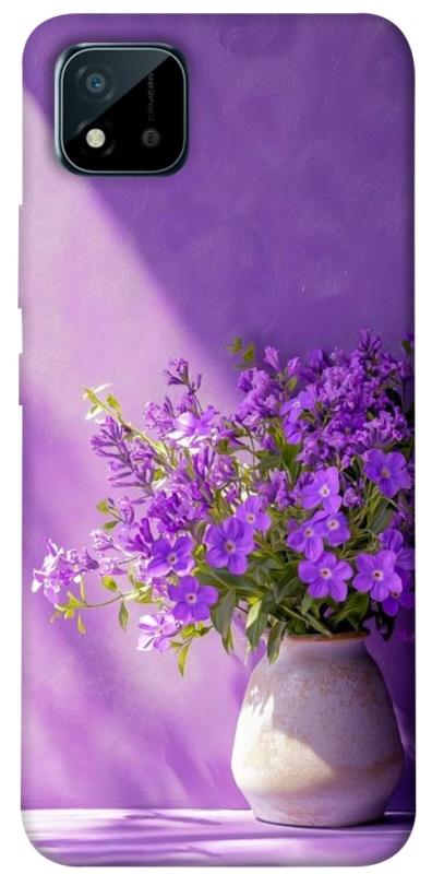 Чехол itsPrint Vase with flowers для Realme C11 (2021), цветы, купить оптом с доставкой