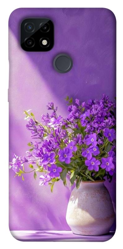 Чехол itsPrint Vase with flowers для Realme C21, цветы, купить оптом с доставкой