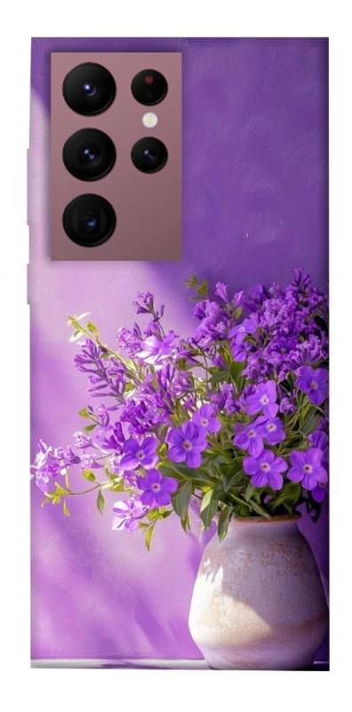 Чехол itsPrint Vase with flowers для Samsung Galaxy S22 Ultra, цветы, купить оптом с доставкой