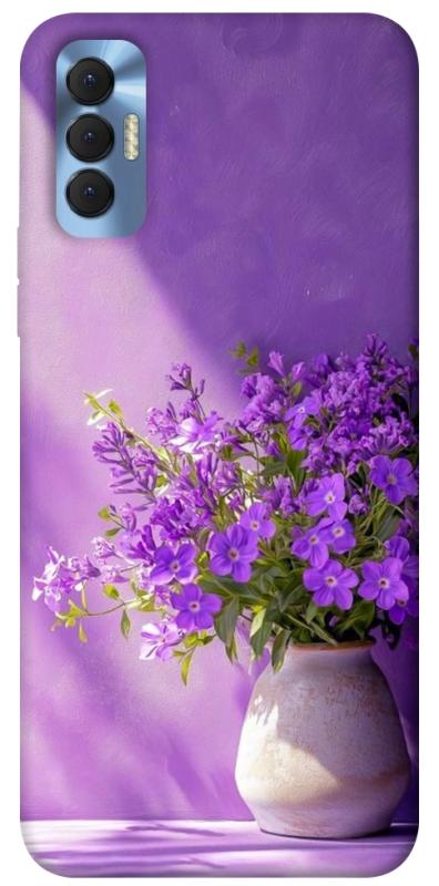 Чехол itsPrint Vase with flowers для TECNO Spark 8P, цветы, купить оптом с доставкой